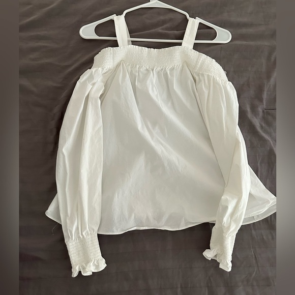 LOFT Off the Shoulder White Top - Picture 1 of 3
